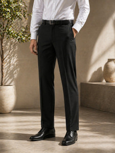 METRONAUT Regular Fit Men Black Trousers