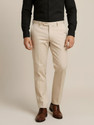 METRONAUT Regular Fit Men Cream Trousers