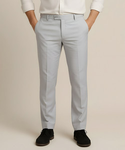 METRONAUT Regular Fit Men Grey Trousers