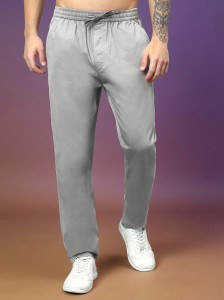 METRONAUT Solid Men Grey Track Pants