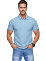 METRONAUT Solid Men Polo Neck Light Blue