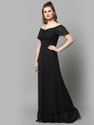 METRONAUT Women Maxi Black Full Length Dress