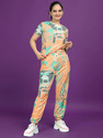 METRONAUT Women Printed Self Design Multicolor Top