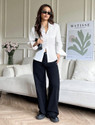 METRONAUT Women Solid Casual White Shirt