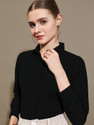 METRONAUT Women Slim Fit Solid Spread Collar Formal Shirt