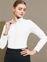 METRONAUT Women Slim Fit Solid Spread Collar Formal Shirt