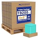 Metronic 19200 Pack Bubble Mailers 4X8 Inch Teal Full Pallet Waterproof