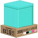 Metronic 3000 Pack Bubble Mailers 6x10 Inch Teal Bubble Mailer