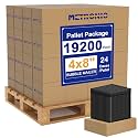 METRONIC 4x8" Bubble Mailers 19200 Pack Waterproof Black Padded Envelopes