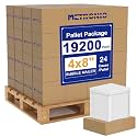 METRONIC 4x8" Bubble Mailers 19200 Pack Waterproof White Padded Envelopes