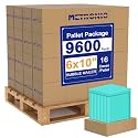 Metronic 9600 Pack Bubble Mailer 6x10 Inch Teal Waterproof Padded Envelopes