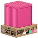 Metronic Bubble Mailers 10.5x16 Inch 500 Pack Large Bubble Mailers Pink