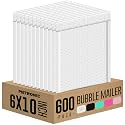 Metronic White Bubble Mailers 6x10 Inch 600Pack Waterproof Padded Envelopes