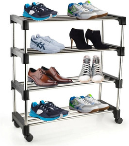 METZO Metal Plastic Shoe Stand
