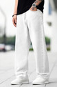 mevan Men Loose Fit Mid Rise White