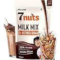Mevano 7 Nuts Nutrition Drink Powder for Kids 3-10 age, 700g | Refined SUGAR FREE, 22% Protein, All Natural | 7 Nuts &amp; Dry Fruits Powder - Badam, Cashew, Walnut, Pista, Date | Chocolate Milk Mix