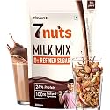 Mevano 7 Nuts Nutrition Drink Powder for Kids 10+ age, 350g | Refined SUGAR FREE, 24% Protein, All Natural | 7 Nuts &amp; Dry Fruits Powder - Badam, Cashew, Walnut, Pista, Date | Chocolate Milk Mix