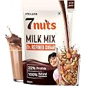 Mevano 7 nuts Nutrition Drink Powder 3-10 Years, 60G Trial Pack | 22% Protein, All Natural, Refined Sugar Free | Nuts &amp; Dry Fruits Powder- Badam, Cashew, Walnut, Pista, Date | Milk Mix For Kids - Chocolate