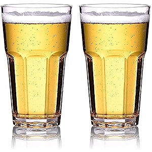 400 ml water glass tumbler highball glasses clear iced tea and glasses for drinking cocktail juice milkshake coke soda dishwasher 2 400 ml