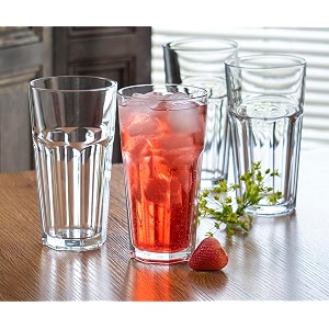 400 ml water glass tumbler highball glasses clear iced tea and glasses for drinking cocktail juice milkshake coke soda dishwasher 4 400 ml