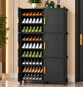 MEVIGO 18-Shelf-6-Door Plastic Cubort Shoe Rack Metal