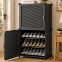 MEVIGO 6-Shelf-2-Door Plastic Cubort Shoe Rack Metal
