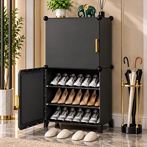 Mevigo Plastic Shoe Rack for Home with