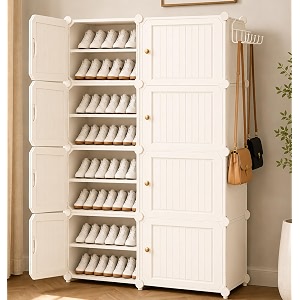 Mevigo Plastic Shoe Rack for Home with