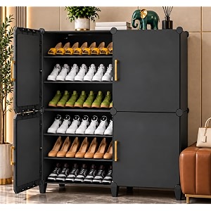 Mevigo Plastic Shoe Rack for Home with