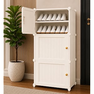Mevigo Plastic Shoe Rack for Home with