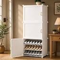 Mevigo Plastic Shoe Rack for Home with