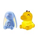 Mewaii White Noise Sound Machine Baby Night Light with Alarm Clock for Kids, 50% Faster Sleep and Huggwaii Squishy Dinosaur Night Light for Kids, Dimmable Silicone Kids Night Light