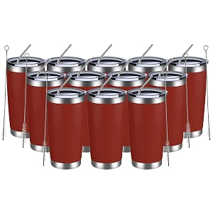 meway 20oz coffee mug coffee tumbler coffee cup red 12