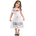 Mexican Dress for Girls Traditional Vestidos Mexicanos Cinco de Mayo Embroidered Dresser Toddler Kids