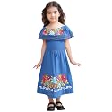 Mexican Dress for Girls Traditional Vestidos Mexicanos Cinco de Mayo Embroidered Dresser Toddler Kids