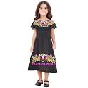 Mexican Dress for Girls Traditional Vestidos Mexicanos Cinco de Mayo Embroidered Dresser Toddler Kids
