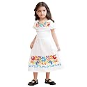 Mexican Dress for Girls Traditional Vestidos Mexicanos Cinco de Mayo Embroidered Dresser Toddler Kids