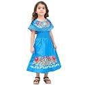 Mexican Dress for Girls Traditional Vestidos Mexicanos Cinco de Mayo Embroidered Dresser Toddler Kids