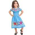 Mexican Dress for Girls Traditional Vestidos Mexicanos Cinco de Mayo Embroidered Dresser Toddler Kids