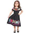 Mexican Dress for Girls Traditional Vestidos Mexicanos Cinco de Mayo Embroidered Dresser Toddler Kids