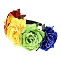 Mexican Flower Crown Halloween Floral Headband Rose Flower Tiara