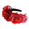 Mexican Flower Crown Halloween Floral Headband Rose Flower Tiara