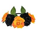 Mexican Flower Crown Halloween Floral Headband Rose Flower Tiara