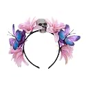 Mexican Flower Crown Halloween Floral Headband Rose Flower Tiara