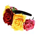 Mexican Flower Crown Halloween Floral Headband Rose Flower Tiara