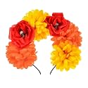 Mexican Flower Crown Halloween Floral Headband Rose Flower Tiara