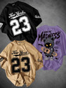 Mexmy Graphic Print Men Round Neck Multicolor