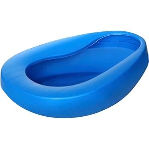 mexple spacex1 bedpan for elderly men amp women  durable amp heavy duty pp material  nonstick surface amp easy to clean  for hospital home bedridden adult patient - blue 1000ml