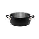 Meyer Accent Series Stainless Steel Dutch Oven| Biryani Pot| Cooking and Serving Casserole Pan with Ergonomic Grip Silicone Handles | Gas and Induction Compatible, 5 Liters