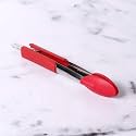 Meyer Crimson Silicone Tongs with Stainless Steel Body (23 cm)